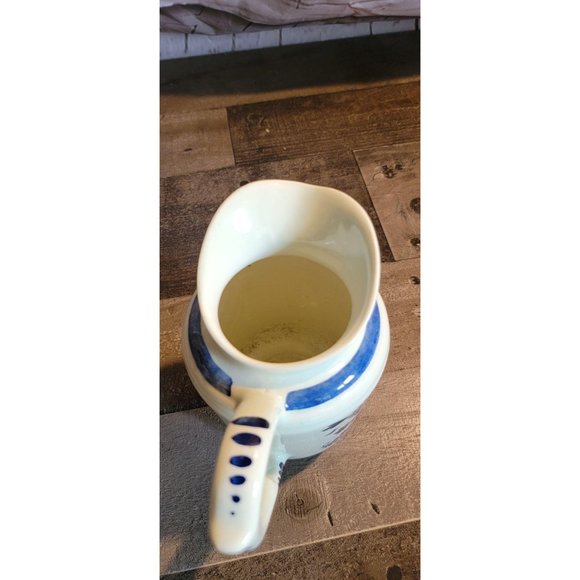 Vintage Delfts blue Distel vase pitcher Handpainte - Picture 4 of 5